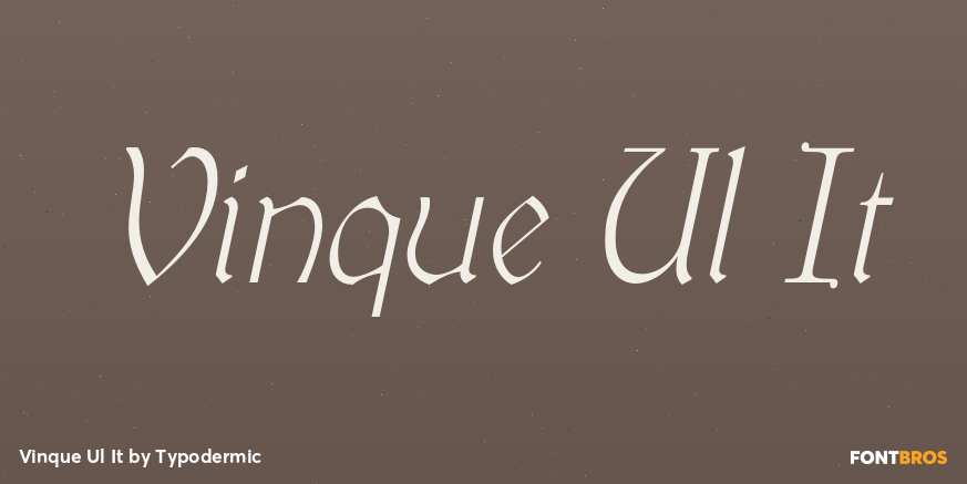 Vinque Ul It Font Poster #1