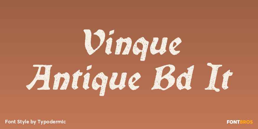 Vinque Antique Bd It Font Poster #1