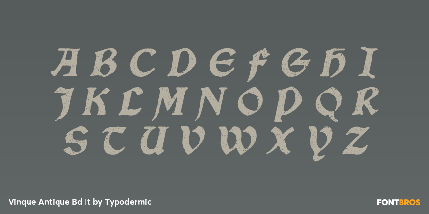 Vinque Antique Bd It Font Poster #2