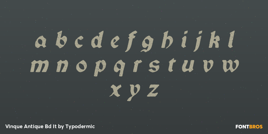 Vinque Antique Bd It Font Poster #3