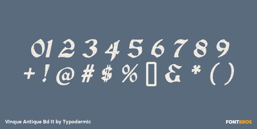 Vinque Antique Bd It Font Poster #4