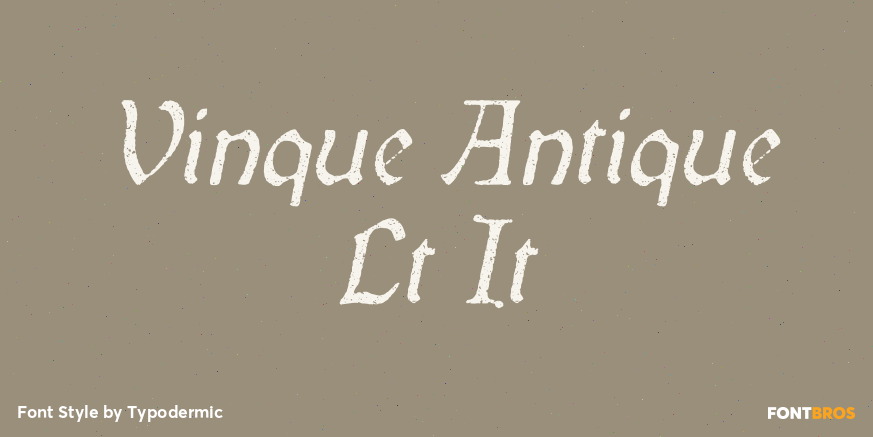 Vinque Antique Lt It Font Poster #1