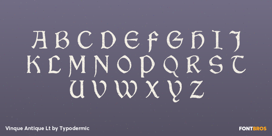 Vinque Antique Lt Font Poster #2