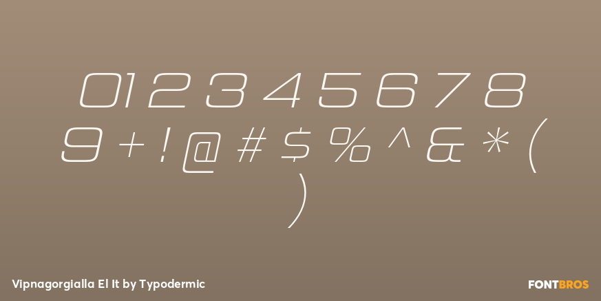 Vipnagorgialla El It Font Poster #1