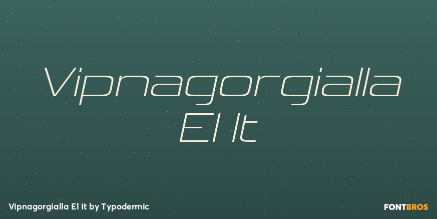 Vipnagorgialla El It Font Poster #1