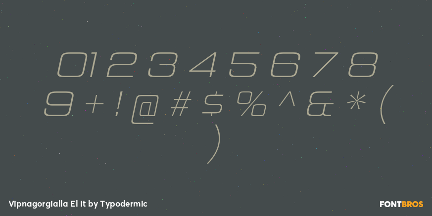 Vipnagorgialla El It Font Poster #4