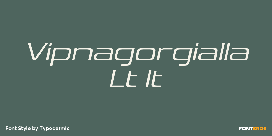 Vipnagorgialla Lt It Font Poster #1