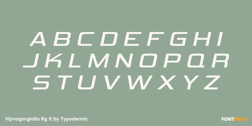 Vipnagorgialla Rg It Font Poster #2