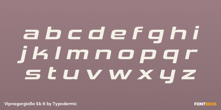 Vipnagorgialla Sb It Font Poster #3