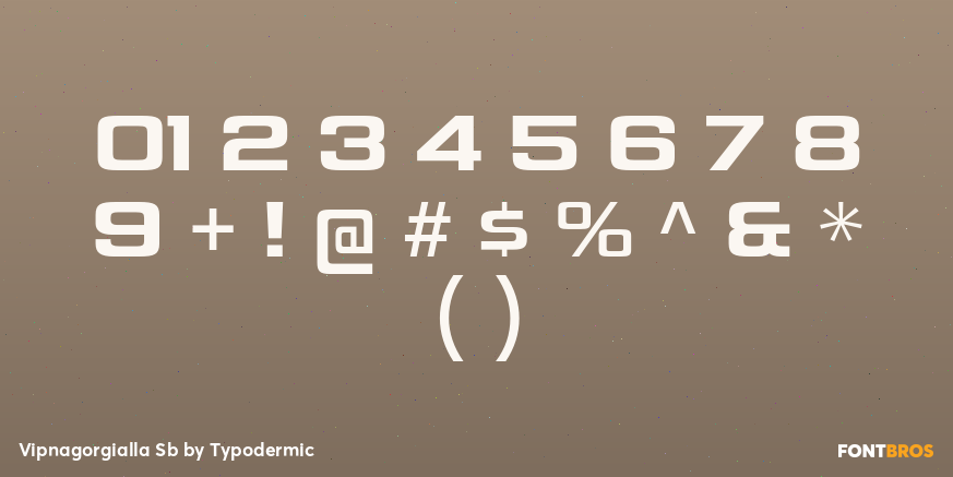 Vipnagorgialla Sb Font Poster #4