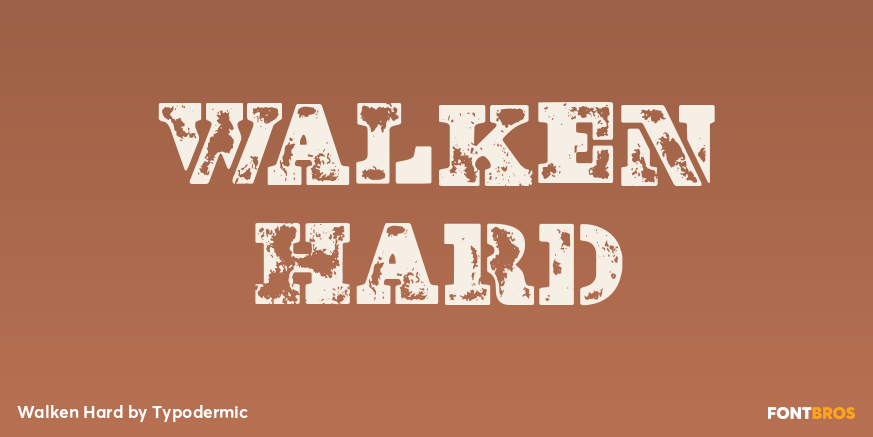 Walken Hard Font Poster #1