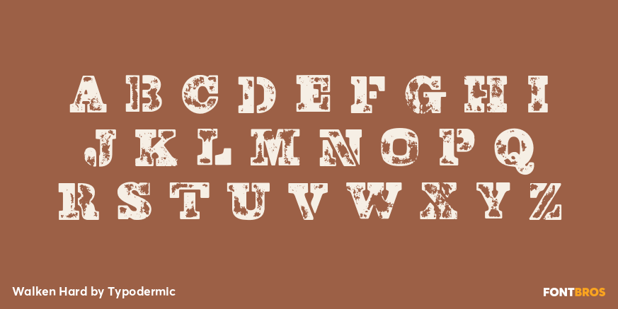 Walken Hard Font Poster #3