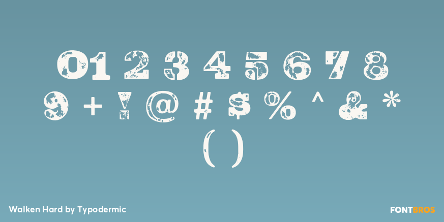 Walken Hard Font Poster #4