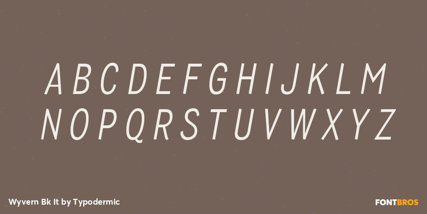 Wyvern Bk It Font Poster #2