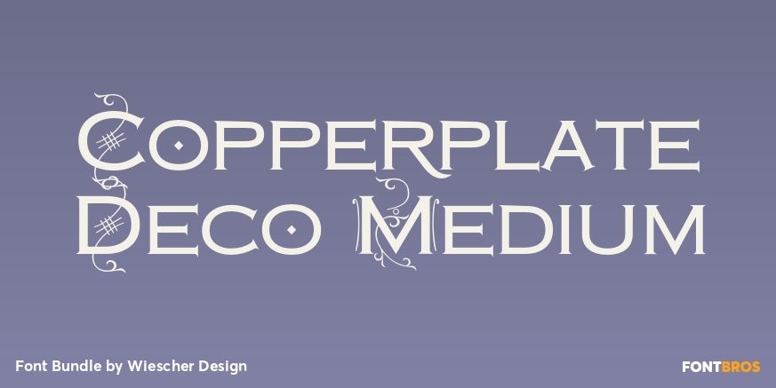 Copperplate Deco Medium Font Poster #1
