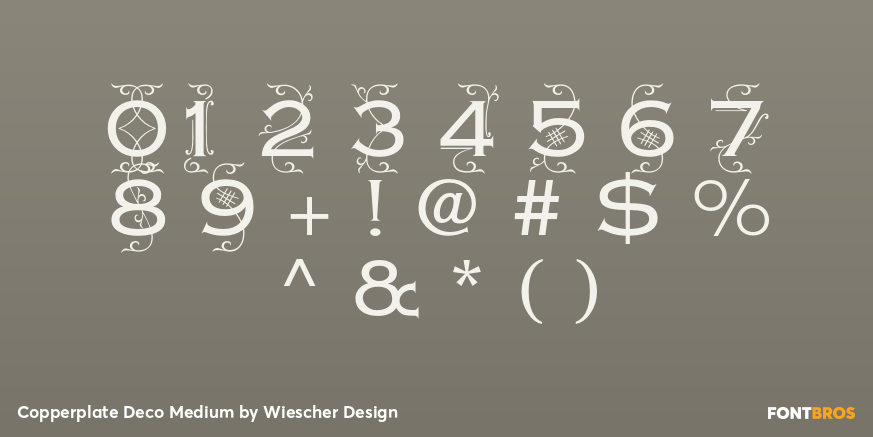 Copperplate Deco Medium Font Poster #1