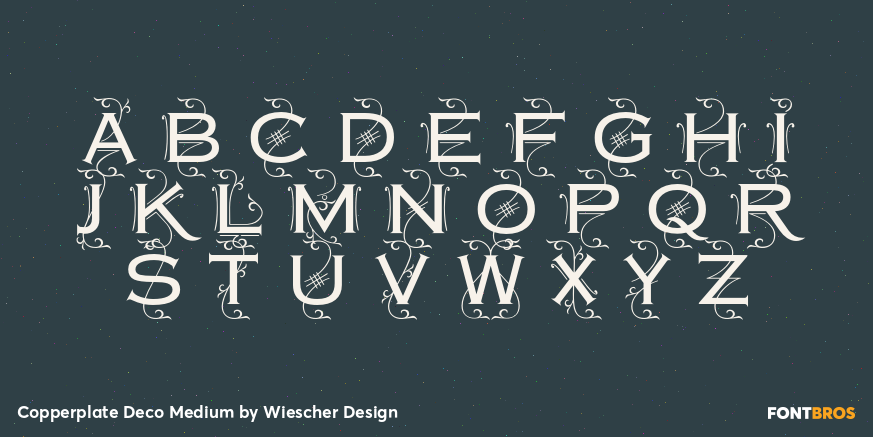 Copperplate Deco Medium Font Poster #1