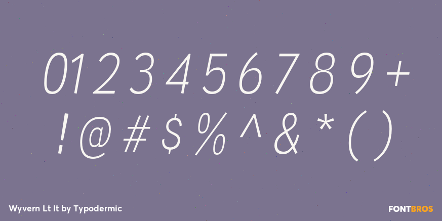 Wyvern Lt It Font Poster #4