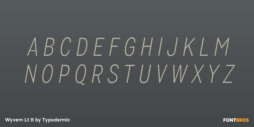 Wyvern Lt It Font Poster #1