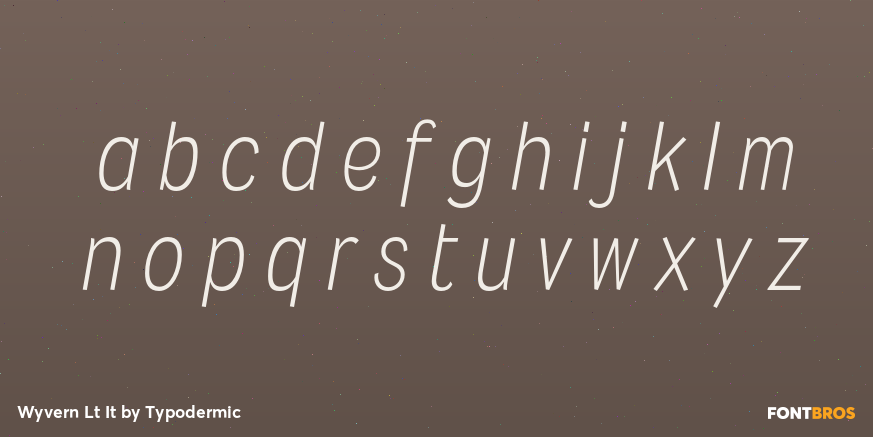 Wyvern Lt It Font Poster #1