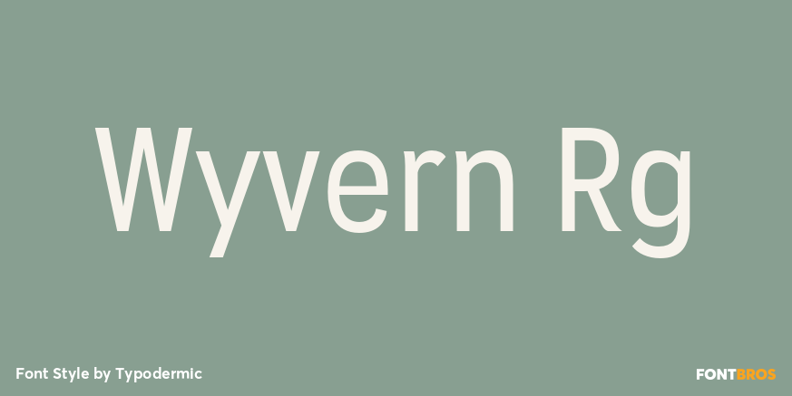 Wyvern Rg Font Poster #1