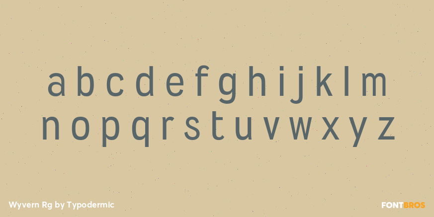 Wyvern Rg Font Poster #3