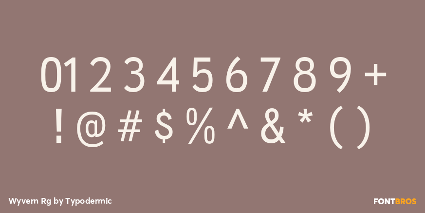 Wyvern Rg Font Poster #4