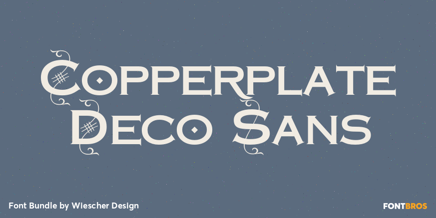 Copperplate Deco Sans Font Poster #1