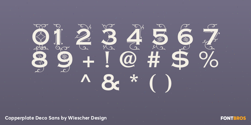 Copperplate Deco Sans Font Poster #1