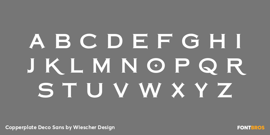 Copperplate Deco Sans Font Poster #1