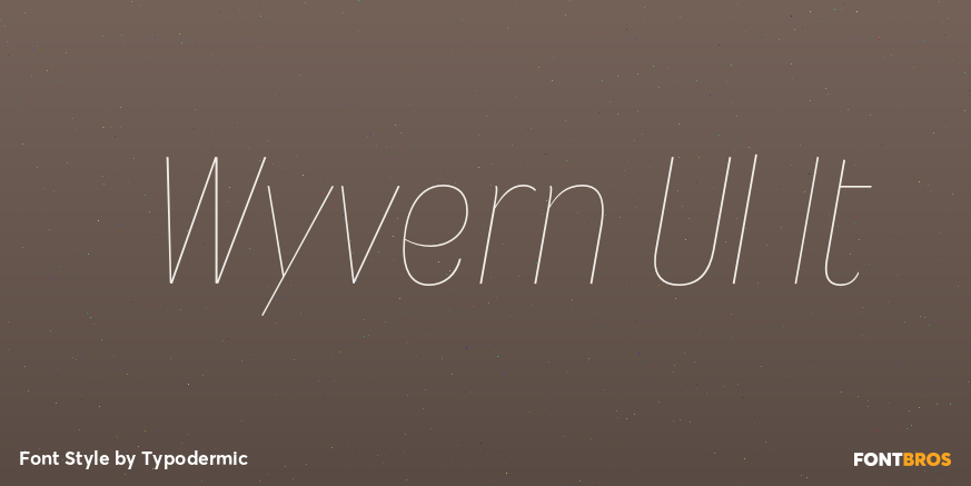 Wyvern Ul It Font Poster #1