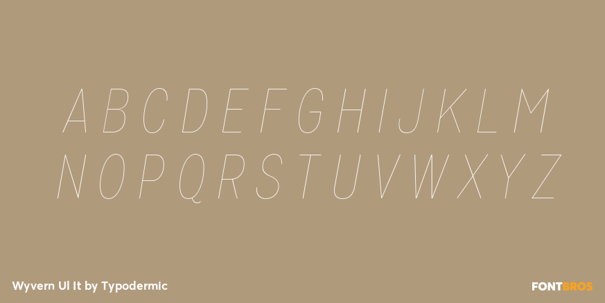 Wyvern Ul It Font Poster #2