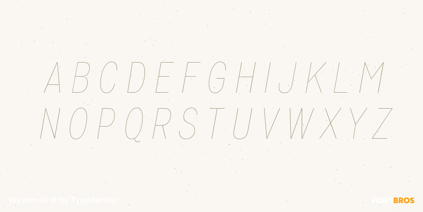 Wyvern Ul It Font Poster #1