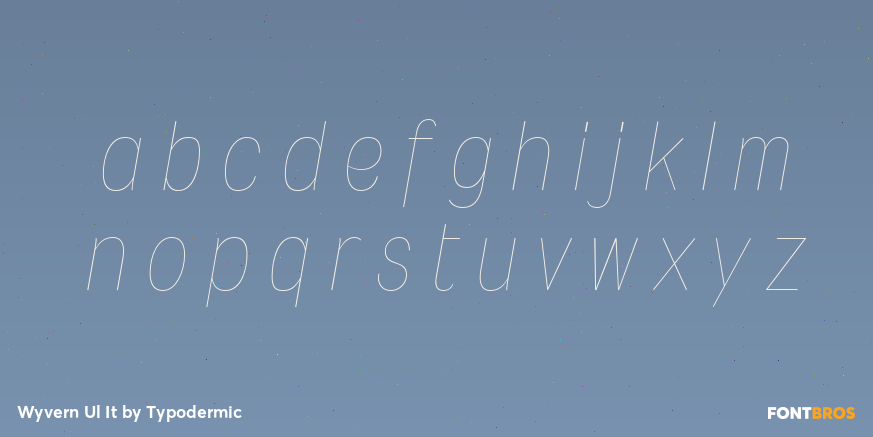 Wyvern Ul It Font Poster #1