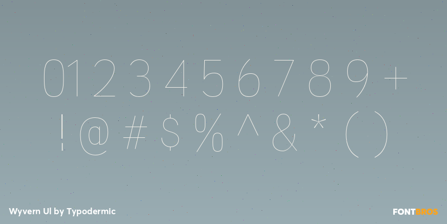 Wyvern Ul Font Poster #1