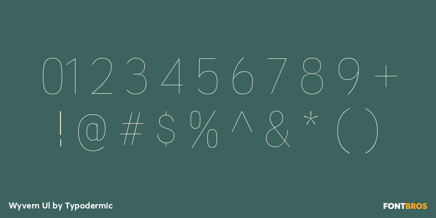 Wyvern Ul Font Poster #4