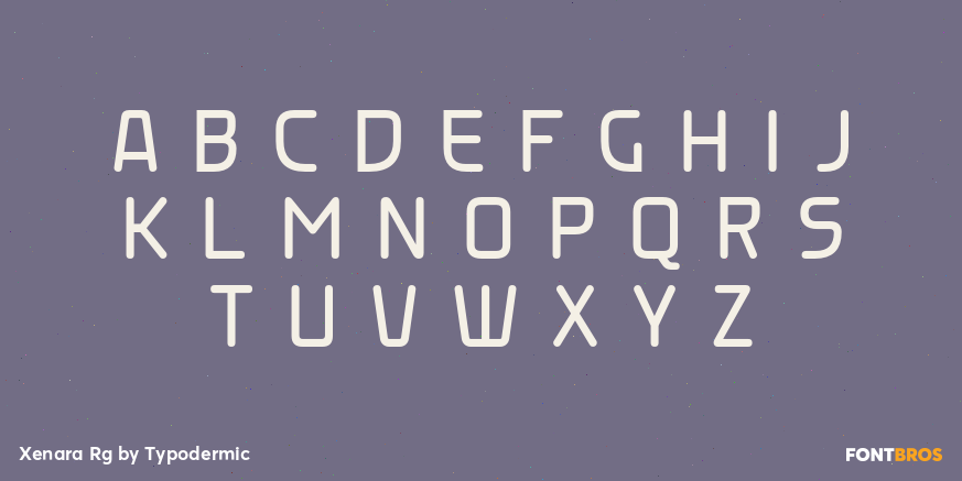 Xenara Rg Font Poster #2