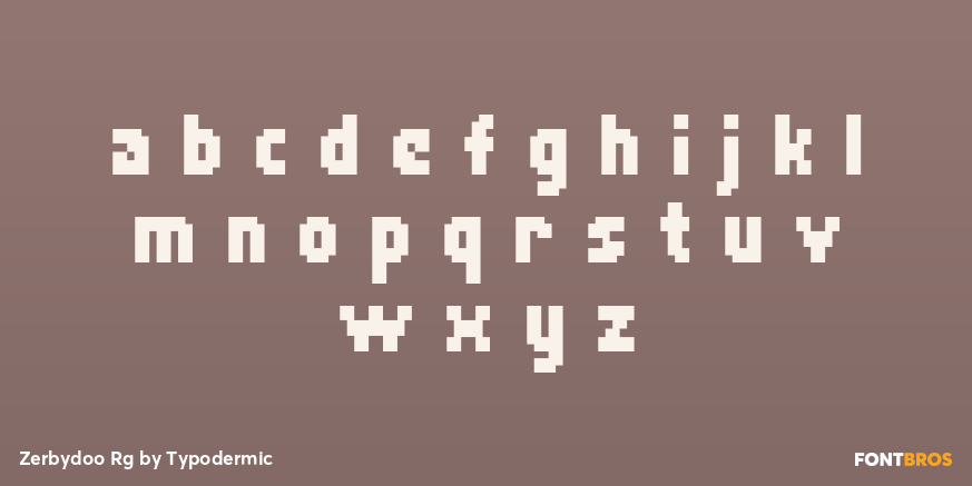 Zerbydoo Rg Font Poster #3