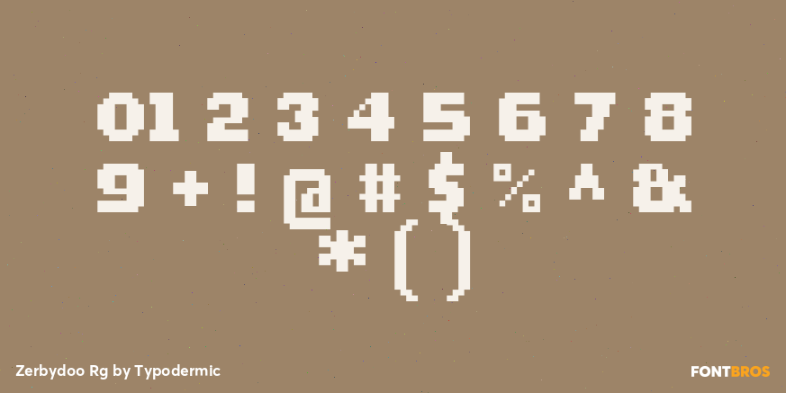 Zerbydoo Rg Font Poster #4