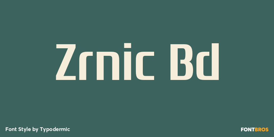 Zrnic Bd Font Poster #1