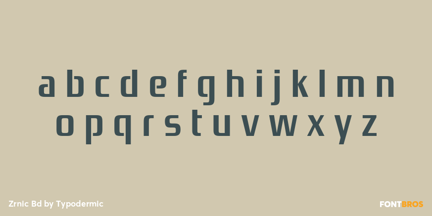 Zrnic Bd Font Poster #3
