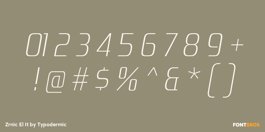 Zrnic El It Font Poster #1