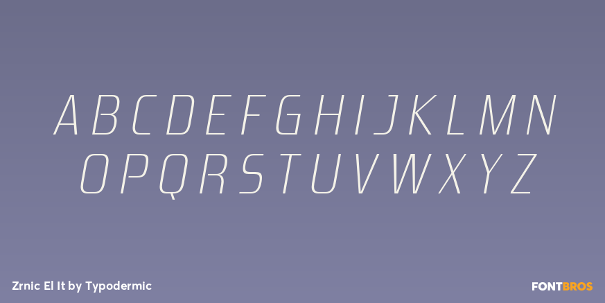 Zrnic El It Font Poster #2
