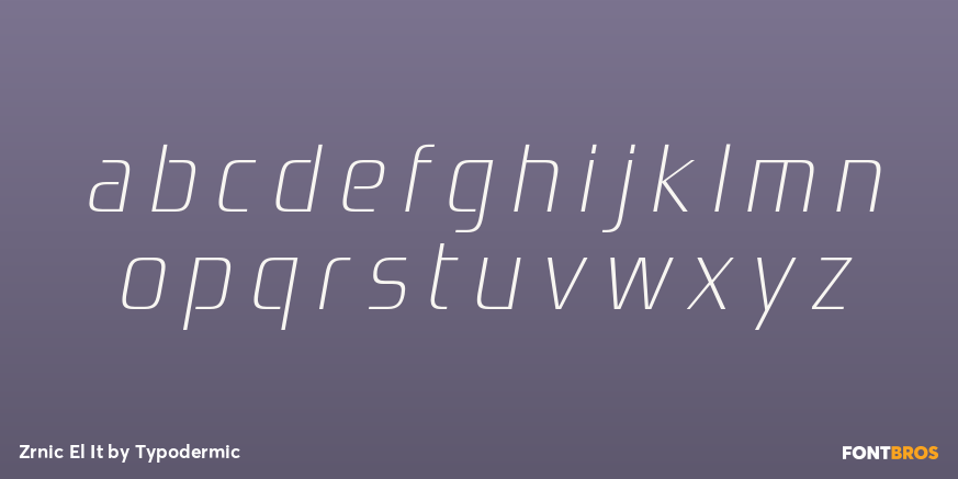 Zrnic El It Font Poster #3