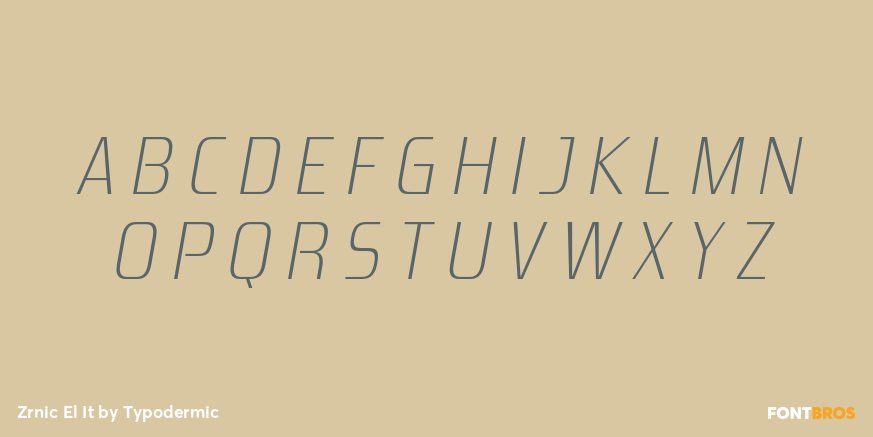 Zrnic El It Font Poster #1
