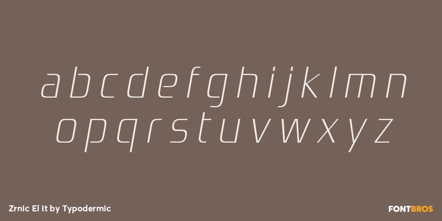 Zrnic El It Font Poster #1