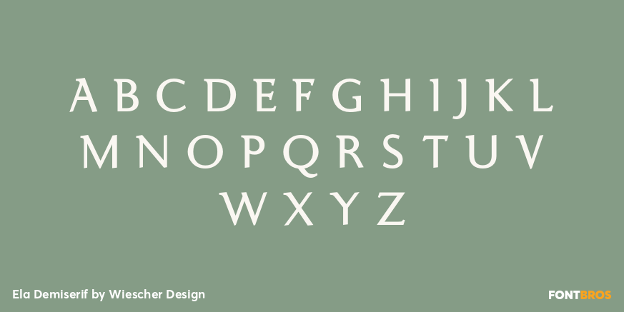 Ela Demiserif Font Poster #1