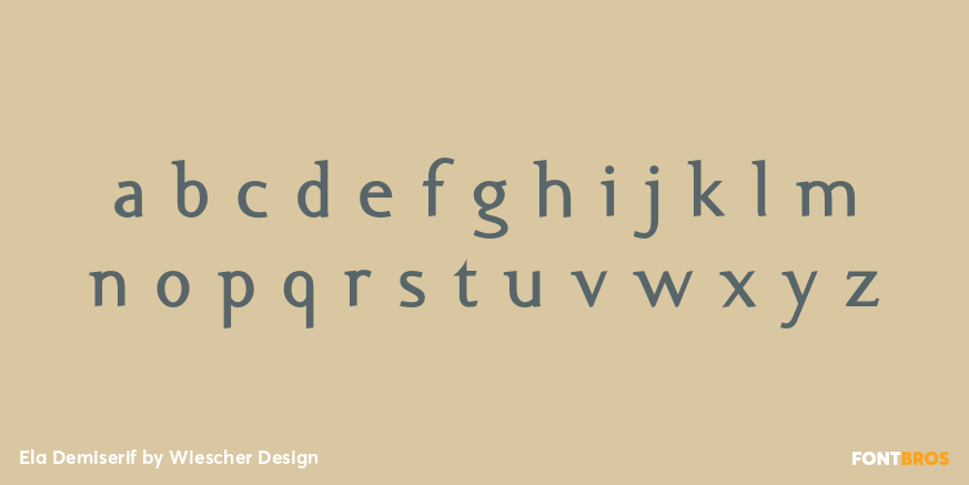 Ela Demiserif Font Poster #1