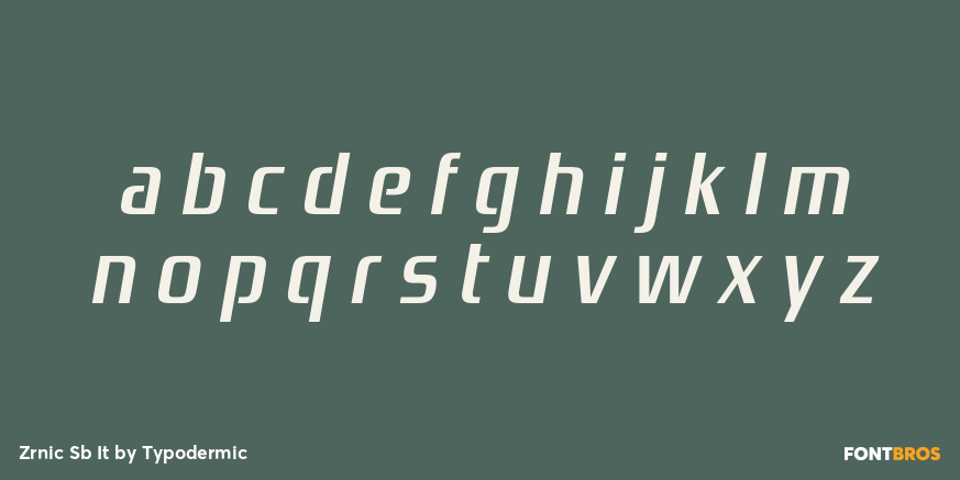 Zrnic Sb It Font Poster #1