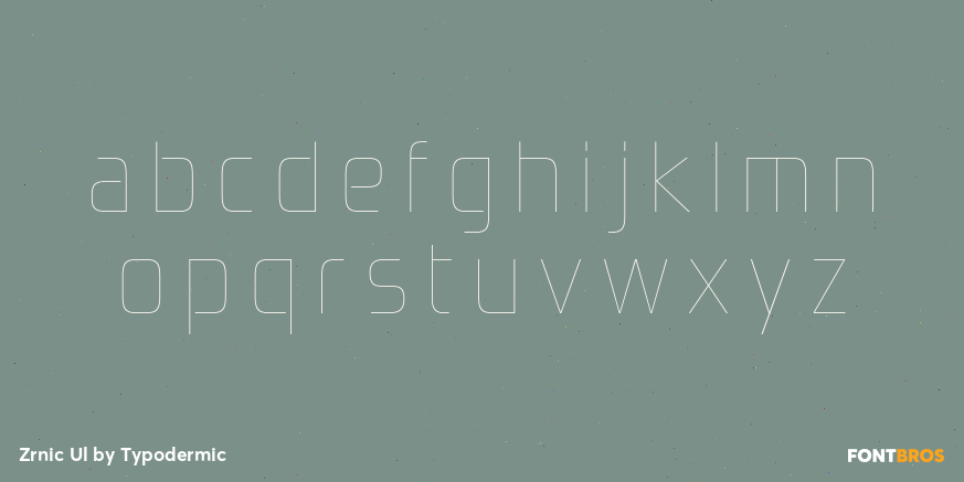 Zrnic Ul Font Poster #3